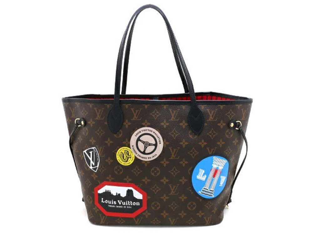 LOUIS VUITTON Neverfull Monogram World Tour Tote Bag